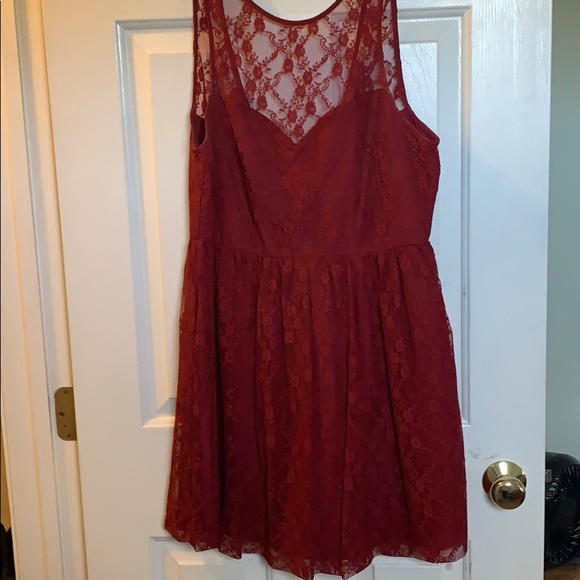 Forever 21 Mini-Dress with Lace - Picture 1 of 3